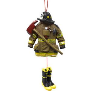 Kurt Adler 4.5- Firefighter Uniform Christmas Ornament