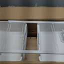 Rolling Storage Cart with 10 Large Drawers, Utility Cart with Wooden TableTop for Craft Organizers, Art Supply Storage, Home Office Organization, Cart with Wheels for Classroom, School, White