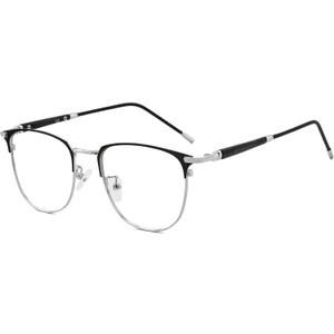 GUDVUE Blue Light Glasses, Computer/Gaming/TV/Phones Glasses for Women/men, Anti Glare/UV400/Eye Strain, Sliver