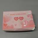 12 Pairs Heart Shaped Sunglasses Candy Color Rimless Fun Heart Glasses for Women Party Favors