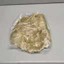 Round Placemats Pressed Vinyl Metallic Flower Place Mats Set of 6 Heat Resistant Dining Table Mats Gold Placemat for Wedding Party Kitchen Decorations (Ginkgo Leaf Gold)