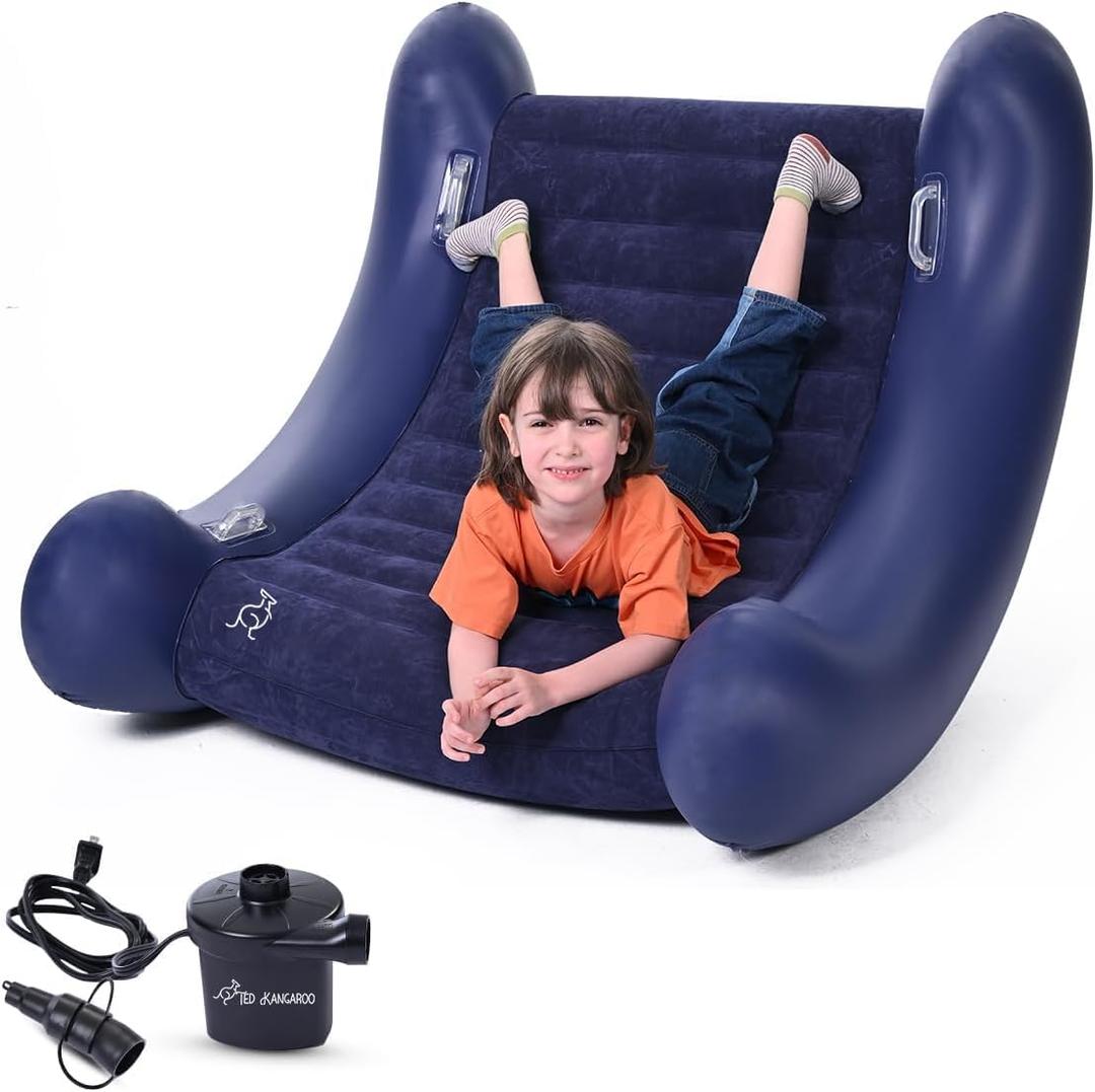 AIR Cloud Rocker | Sensory Chair for Kids (Blue Large)