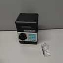 Refasy Piggy Bank Cash Coin Can ATM Bank Electronic Coin Money Bank for Kids Age 3-12, Money Savings Box Mini ATM Coin Bank Toys Gifts for 3 4 5 6 7 8 9 10 11 12 Year Old Boys Girls (Black)