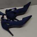 Fashare Womens High Heels Bow Tie Back Sexy Stiletto Ankle Strap Wedding Dress Pumps Shoes (7)