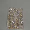 qiipii Champagne Golden Crystal Resin Rhinestones for Bedazzling Crafting 2mm 3mm 4mm 5mm 6mm Flatback Stones Diamonds Crystals Gems Charms for Nails Face Eyes Makeup Tumblers Bottles DIY Crafts Shoes