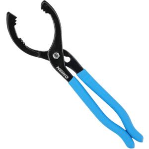 NEIKO 03422A Oil Filter Wrench, 12” Adjustable Oil Filter Pliers, 3 Adjustable Positions, Fits 2-3/ 8” to 4-1/ 2”, Oil Change Tools, Filter Removal Tool