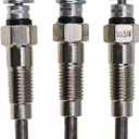 JEENDA 3PCS Glow Plugs M87919 AT110814 for John Deere 330 332 375 430 455 655 755 855 F915 F925 F935 X495 X595 1435 2030 2500 2210 4010 4110 670 770 Yanmar 3TN66C 3TN66UJ 3TNA72UJ 3TNA72UJ3 3TNE74