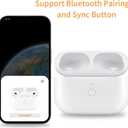 Wireless Charging Case Only Compatible with AirPods Pro 1st and 2nd Generation - Replacement Sleeve 680mAh White