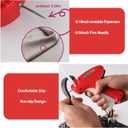 2 x Fine Stitch Gun for Clothes, Stitch Gun Quick Clothing Fixer with 2 Needles & 5000 Micro Fasteners(2500 Black & 2500 White),Tagging Gun, Hemming Gun Red