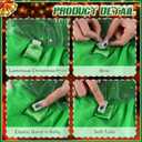 Yikeyo Dog Christmas Dress, Dogs Christmas Outfit Sweater LED Light Winter for Small Puppy Girl Clothes Costume,Cat Doggy Pet Apparel,Green,XXS