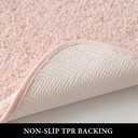MIULEE Blush Bathroom Rugs Set 2 Piece, Small Soft Absorbent Microfiber Bath Mat Set, Non Slip Quick Dry Machine Washable Plush Shaggy Bath Rugs for Bathroom Floor, Tub and Shower, 16x24 inches