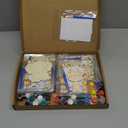 Geelin 24 Set Ocean Undersea Party Favor Animal Wooden Painting Craft Kit DIY Wooden Coloring Craft with Brush and Card for Kid Girl Boy Birthday Thanksgiving Party Supplies Goodie Bag Stuffer Prize