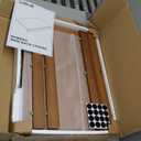 Wire Shelf Covers, Bamboo Wire Rack Covers for Pantry, Closet (4pcs, 22" W x 16" D)