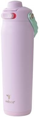 REDUCE Aura Vacuum Insulated 26 oz Water Bottle - Leak-Proof & Chug Spout for Quick Hydration - Keeps Drinks Cold for 30 Hours - Removable Handle for Travel or Gym - Soft Sit Base - Lilac Bud