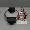 Gourmia Belgian Waffle Maker  Compact Design with Upright Storage, Adjustable Browning, and Easy-Clean Nonstick Ceramic Plates, Stainless Steel