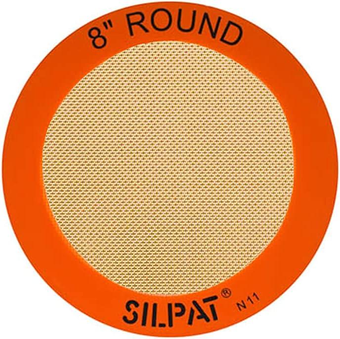 Silpat The Original Round Cake Liner Non-Stick Silicone Baking Mat, 8", AH197-01