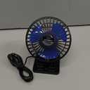 JZCreater USB Desk Fan, Mini Portable Fans, 3 Speeds Desktop Table Cooling Fan, Plug in Power, Rotation Strong Wind, Quiet Personal Small for Home Office Travel Bedroom, Black Blue