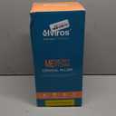 Elviros Cervical Neck Pillow for Neck Pain Relief, CPAP Pillow for Side, Back & Stomach Sleepers, Ergonomic Orthopedic Pillow for CPAP Users to Reduce Air Leaks and Mask Pressure, Dark Grey (23.6"L x16.26"W x4.3/3.3"H)