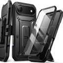 SUPCASE for iPhone Air Case with Camera Control Button (Unicorn Beetle Pro), [Built-in Kickstand & Screen Protector] [Military-Grade Protection] Heavy Duty Rugged Phone Case for iPhone 17 Air, Black