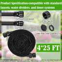 Soaker Hose,Lightweight and Soft Garden Drip Hose Saves 80% Water,Leak Proof Sprinkler Hose for Garden,Flower Planters & Vegetable Plots Watering (4 * 25ft)