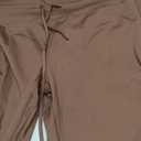 Women's Drawstring Tie Daily Leggings High Waist Workout Yoga Pants Ultra Soft Gusseted Crotch (X-Large, Brown)