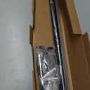 Ivilon Window Curtain Rod Decorative End Cap Design, 1 Inch Rod, 48 to 86 Inch. Black