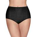 Vanity Fair Women's Illumination Brief Panties (Regular & Plus Size), Plus Size - Midnight Black, 9