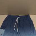 7 Inch Men Swim Trunks with Compression Liner Quick Dry Drawstring Male Swimtrunks for Beach Summer Water Park (Large)