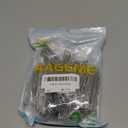 60PCS Stainless Steel Drapery Hook and Pin for Pleated Drapes 4 Prongs Pinch Pleat Clips Traverse Pleater 4 End Curtain Hangers for Window Door Bathroom Curtain