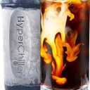 HyperChiller HC2CB Patented Iced Coffee/Beverage Cooler, NEW, IMPROVED,STRONGER AND MORE DURABLE! Ready in One Minute, Reusable for Iced Tea, Wine, Spirits, Alcohol, Juice, 12.5 Oz, Charcoal Black