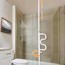 Stander Wonder Pole, Security-Pole and Curve Grab Bar, Tension Mounted Floor to Ceiling Transfer-Pole for Seniors, Elderly Adults, Bathroom Safety Assist and Stability Rail, White