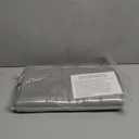 Toddler Booster Seat for Dining Table, PU Washable Double Safe Straps Non-Slip Bottom Booster Seat Dining Toddler, Portable Travel Increasing Cushion (Grey)