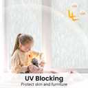 Haton Window Privacy Film, Frosted Glass Static Cling Sun Heat Blocking Window Clings, Frosting Opaque Coverings Stickers Tint for Home Office Door, Non Adhesive, White 35.4" x 78.7"