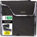 Five Star Zipper Binder, 3 Inch 3-Ring Binder with D Rings, Removable Padded Case, 5-Tab Expanding File and Multi-Use Strap, 850 Sheet Capacity, Black/Gray (29296IT8)