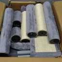 YUNIQUE Multi-Functional Cat Tree Tower, Big Cat Condo with Scratching Board, Rotating Toy & Deep Hammock, Luxury Perch Kitty Furniture for Indoor Cats (Grey)