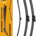 OEM Windshield Wiper Blade Replacement for Audi Q7 SQ7 2017 2018 2019 2020 2021 2022 2023 Original Equipment All-Season Rear Wiper Blade Set 27+20+15 (Set of 3)