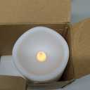 Led White Flameless Candles, With Batteries (2)