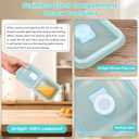 2Pcs Grab and Go Snack Containers Stainless Steel, Reusable Double Compartment Food Storage, Condiment Container with Lids - Perfect for Snacks, Dips, Travel, Camping & Takeout