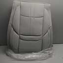 Foneso Universal Car Seat Covers Front, Nappa Leather Automotive Seat Covers Non-Slip Vehicle Accessories, Waterproof Seat Protector Fit for Sedan, Airbag Compatible, Back Support (Grey, Front Seat)