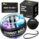 XMALL Torque Ball Hand Exerciser, Grip Strength Trainer, Auto-Start, Forearm Strengthener, Hand Strengthening Devices, Wrist Power Gyro Ball, Wrist Strengthener, Finger Exerciser