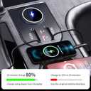 Car USB Hub Docking Station for Toyota Sienna 2021 2022 2023 2024 2025 2026 Type-C Fast Charger Auto Interior Centre Console Accessories Cigarette Lighter Decoration Phone Wireless Charging Adapter