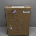 Table Lamp, Modern Nightstand Desk Lamp with Dimmer Switch and Bulb, Mid Century Lamp for Living Room and Office, Wood Bedside Lamp for Bedroom, Home Dcor, Natural Wood Finish