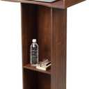 Podium Stand for Lectern Presentation Church Classroom, Pulpit with Wooden Heavy Base, Oak Podium for Lecture, Wedding Speech