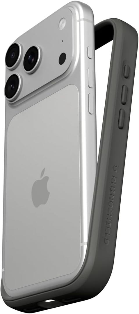 RhinoShield Phone Case Compatible with iPhone 17 Pro | Mod NX - Modular Protective Bumper Case Without Backplate, Slim Design, Shockproof with Military Grade Drop Protection - Graphite