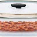 Anyday 10-Cup Square Glass Food Storage with Glass Lid | Plastic-Free Meal Prep & Microwave Cookware | Stackable Airtight Storage Container with Vented Lid for Microwave-Safe Reheating
