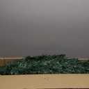 HOMCOM 5ft Half Artificial Christmas Tree Holiday Dcor with 229 Branches, Auto Open, Steel Base, Green