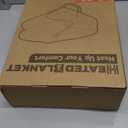 Eydna Electric Heated Blanket Full Size 72"84" with 9 Heating Levels & 1-10Hs Auto OffDouble Sided Plush Sherpa, Energy Efficient, Machine Washable, for Couch & Bed, Light Brown