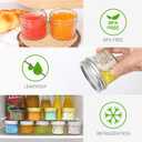4 oz Glass Mason Jars, 40 Pack Regular Mouth Mini Canning Jars for Caviar, Honey, Jam, Jelly, Body Butters, Spice, DIY Candle (Silver Lid and Bands)