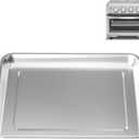 Baking Pan Stainless Steel, 12.4" x11" Air Fryer Pan Replacement Tray for Cuisinart TOA-060 and TOA-065 TOA-70 Airfryer Toaster Oven Accessories Parts for Cooking Bread and Broiling