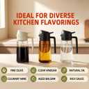 2 x 16oz/470ml Oil Sprayer for Cooking, 2 in 1 Oil Dispenser for Kitchen, Olive Oil Sprayer, Food Grade Glass Bottle for Kitchen Gadgets, Air Fryer Accessories, Salad, BBQ (Black)